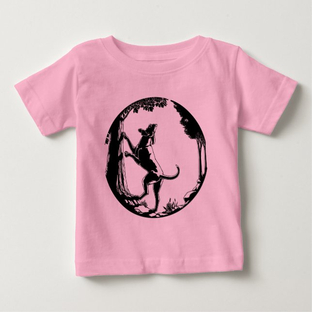Camiseta de perro honrada Shirt bebé Monhound Dog  (Anverso)