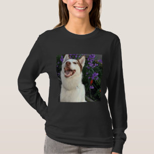 Camiseta De Perro Husky Piebald Husky Tomado De Una Foto Re