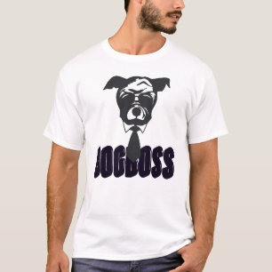 Camiseta De Perro Jefe Bulldog Divertido con Traj