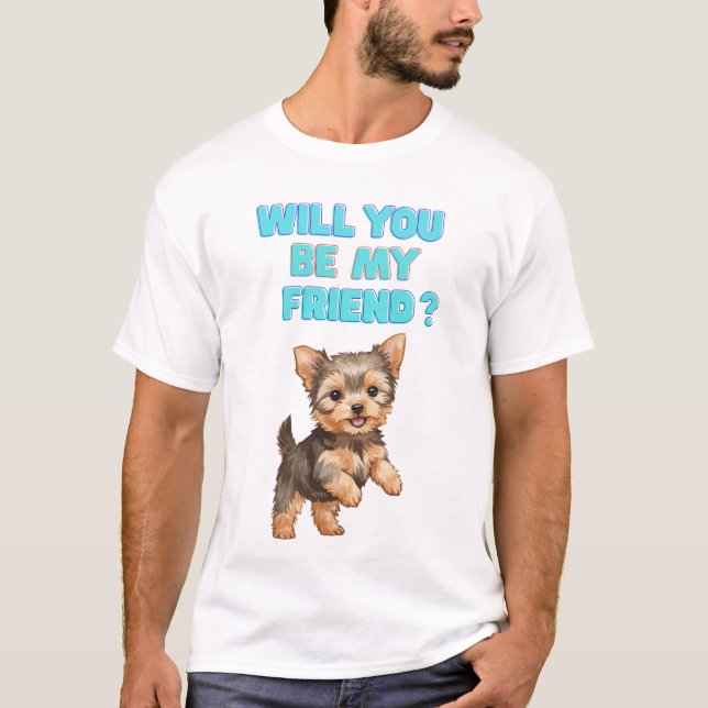 Camiseta de perro lindo (Anverso)