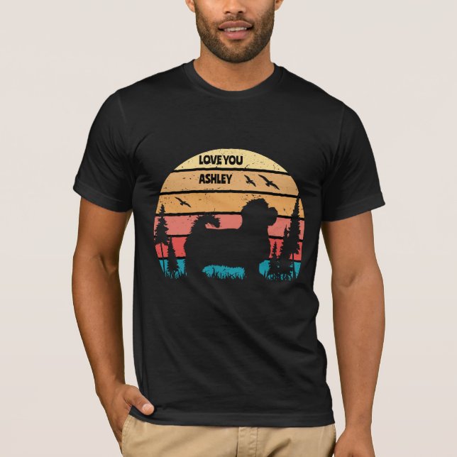 Camiseta de perro maltesa retro vintage (Anverso)