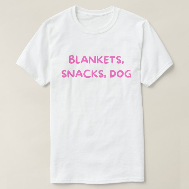 Camiseta de perro 'Mantitas Snacks Perro – Vida de (Diseño del anverso)