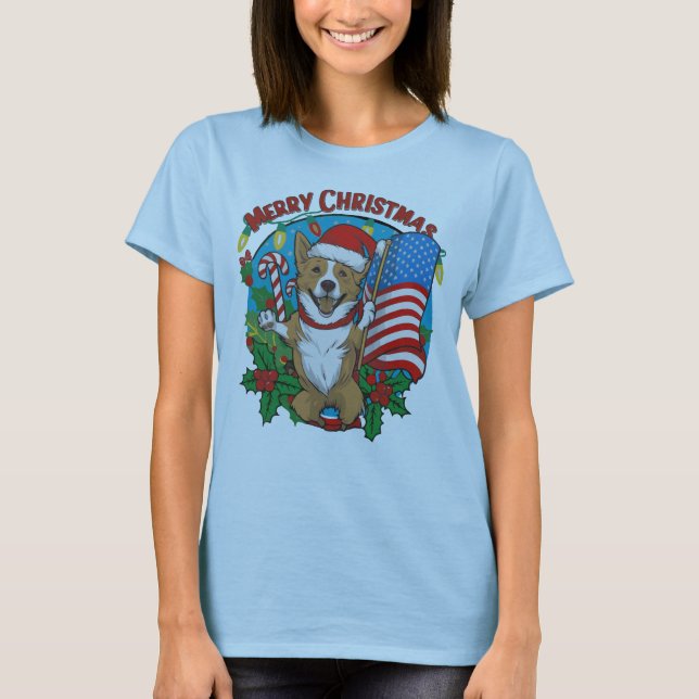 Camiseta de perro navidad (Anverso)