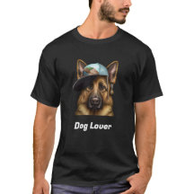 Camiseta de perro pastor alemán personalizable