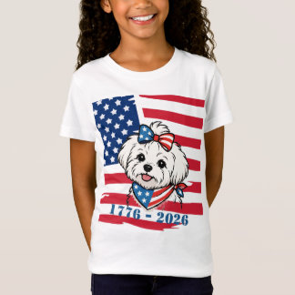Camiseta de perro patriota