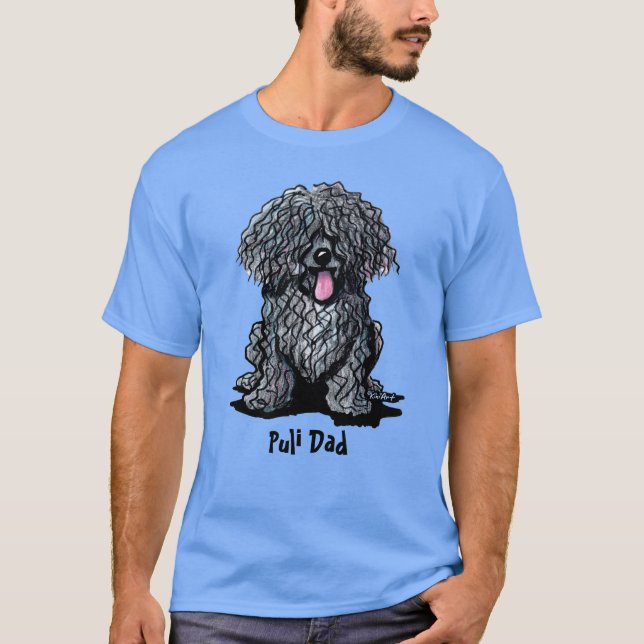 Camiseta de perro Puli de KiniArt (Anverso)