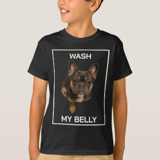 Camiseta de perro salchicha francés Lavar Mi Barri