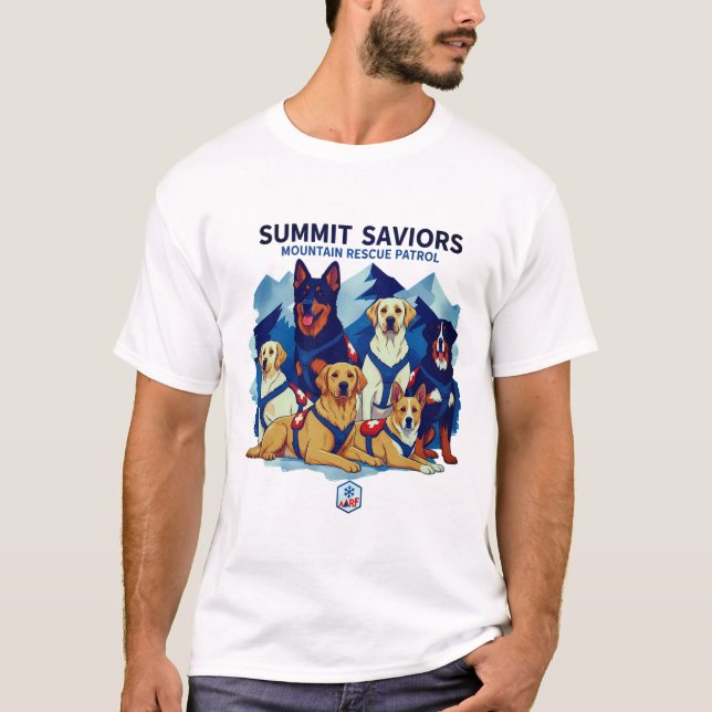 Camiseta de perro salvador de montaña (Anverso)