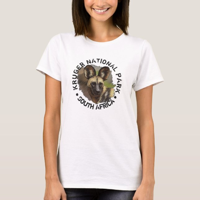 Camiseta de perro salvaje del Parque Nacional de K (Anverso)