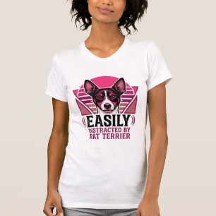 Camiseta de perro Terrier Rat Vintage Fácilmente D