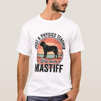 Camiseta de perro vintage de mastín ama el profeso