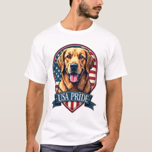 Camiseta de perro vintage Golden Retriever USA Pri