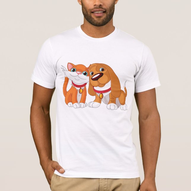 Camiseta De Perro Y Gato (Anverso)