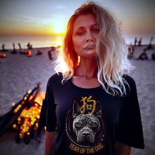 Camiseta de "perro" zodiaco chino