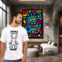 Camiseta de personaje de conejo divertido – Boing