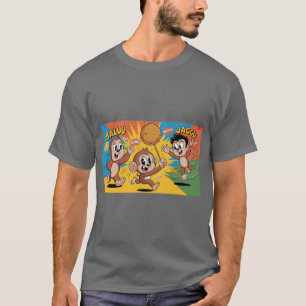 Camiseta de personaje de dibujos animados juguetón