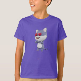 Camiseta de personaje de dibujos animados linda |
