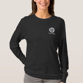 Camiseta de personal femenino con logotipo a dos c