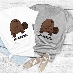 Camiseta de personalizable Beaver no impresionada
