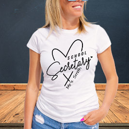 Camiseta de Personalizable de corazón de Secretari