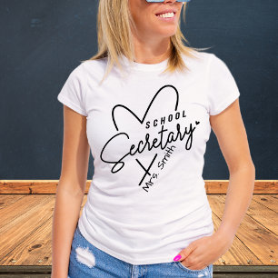 Camiseta de Personalizable de corazón de Secretari