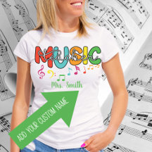 Camiseta de Personalizable de un profesor de músic