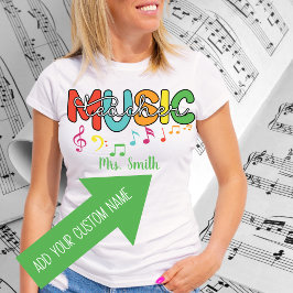 Camiseta de Personalizable de un profesor de músic