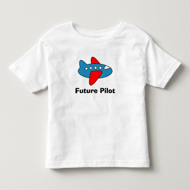 Camiseta de personalizado de avión para el futuro  (Anverso)