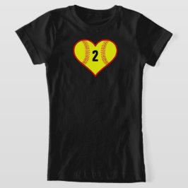 Camiseta de Personalizado de corazón de Chicas ama