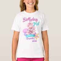 Camiseta de personalizado de cumpleaños de unicorn