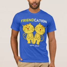Camiseta de Personalizado de gatos de amistad