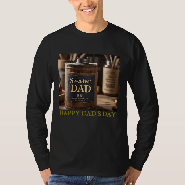 Camiseta de Personalizado de papá más dulce para e (Anverso)
