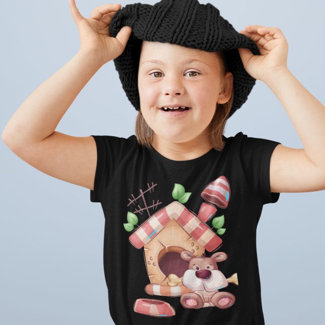 Camiseta de Personalizado de perro (Dog Cartoon T-Shirt)