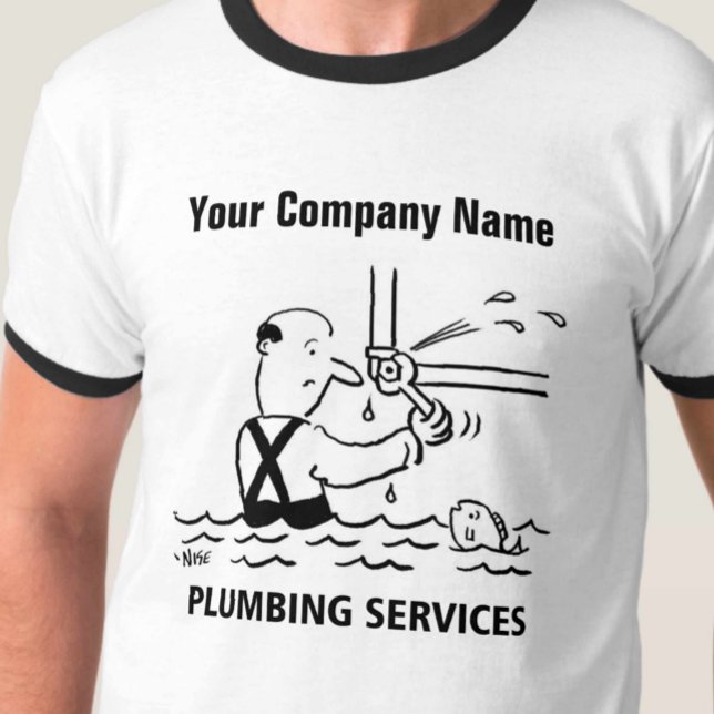 Camiseta de Personalizado de servicios de fontaner (Subido por el creador)