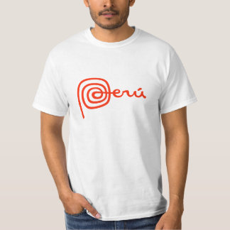 Camiseta de Perú del logotipo