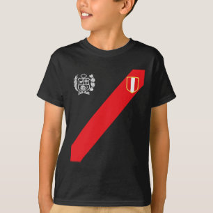 Camiseta de Perú Escudo de la Bandera Peruana Retr