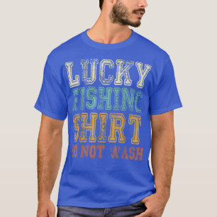 camiseta de pesca afortunada no lava a Fisherman