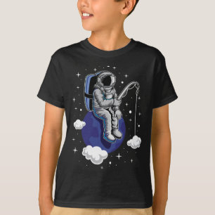 Camiseta de pesca astronauta Pescado fuera de es