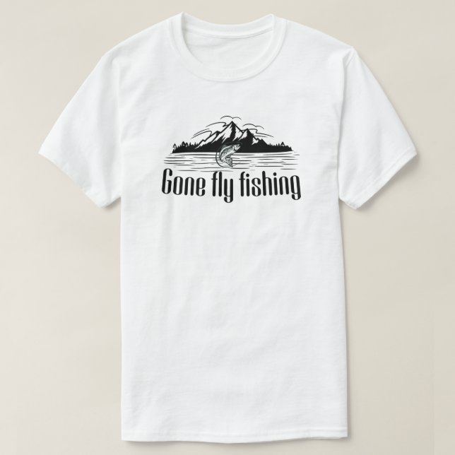 Camiseta de Pesca con Mosca (Diseño del anverso)