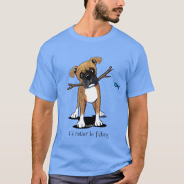 Camiseta de pesca de Boxer de KiniArt