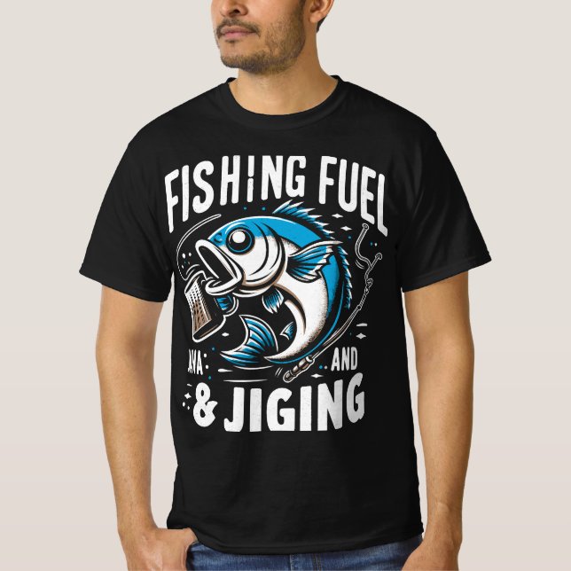 Camiseta de pesca de combustible y caza (Anverso)