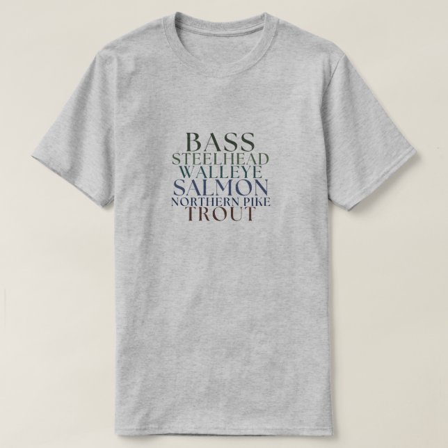 Camiseta de Pesca de Michigan (Diseño del anverso)