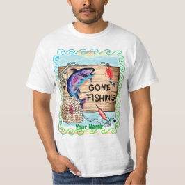Camiseta de pesca de personalizado Gone