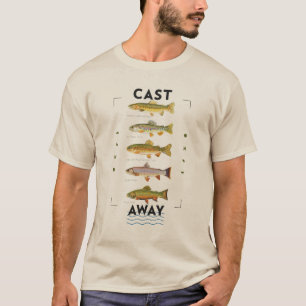 Camiseta de pesca de trucha