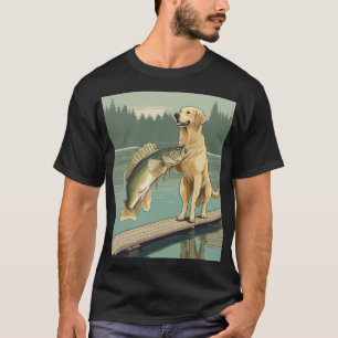 Camiseta de pesca del Retriever Dorado Amante del
