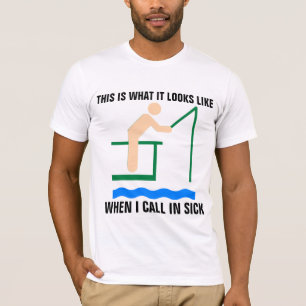 Camiseta de pesca divertida