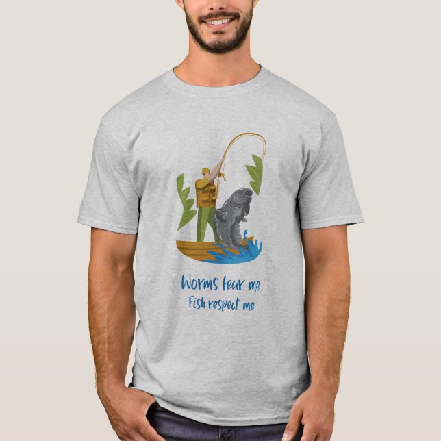 Camiseta de pesca divertida (Anverso)