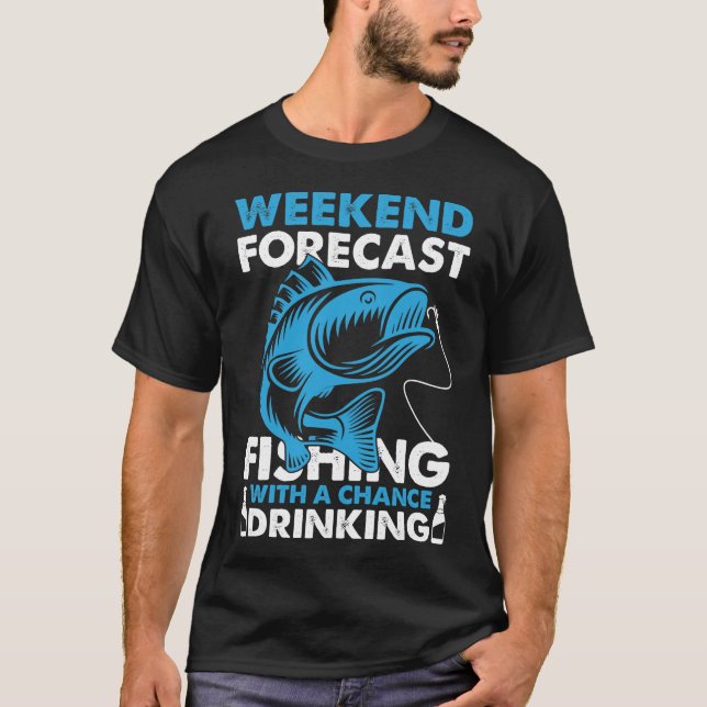 Camiseta de pesca divertida de fin de semana (Anverso)