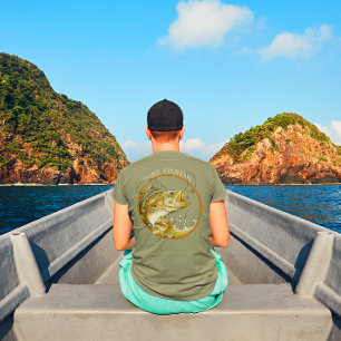 Camiseta De pesca Gran lubina Tomando el señuelo Regalo dep