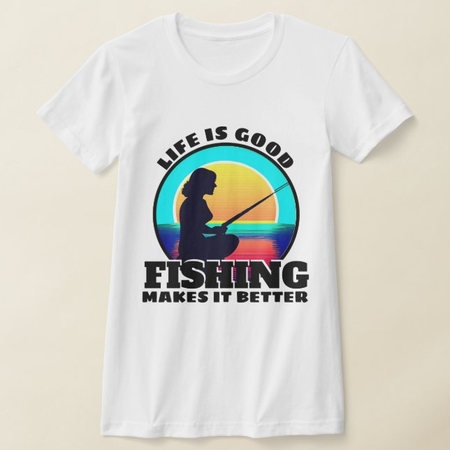 Camiseta de pesca Life is Good (Distribución)